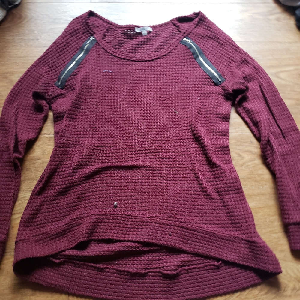 Burgundy sweater